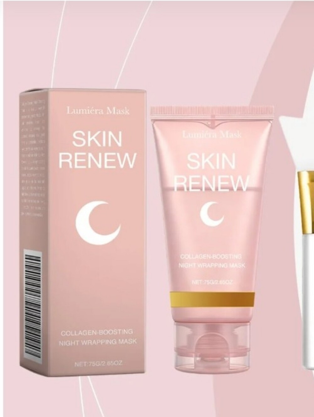 2 NEW SEALED Collagen Night Wrapping Mask – Skin Renewing Lumiera (75g)